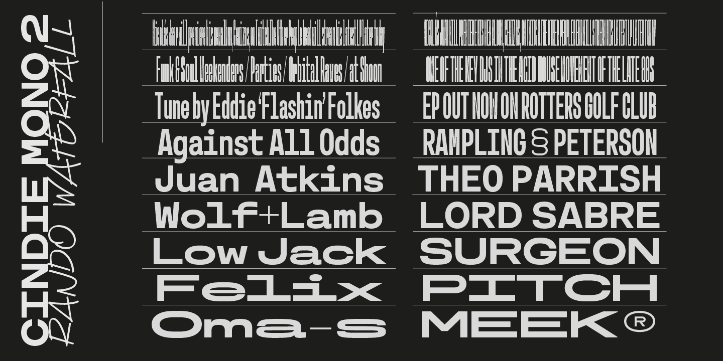 Cindie 2 I Font preview